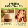 imageKUKKA Citronella Essential Oil  4 Fl Oz  100 Pure Natural  for Skin Diffuser Hair Care Face Aromatherapy Scalp and Body Massage Soap and Candle MakingCypress