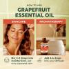 imageKUKKA essential oils 100 Pure ampamp Natural Peppermint Oil for Skin Hair Diffuser ampamp Soap Making DIY4 Fl Oz118 mlGrapefruit