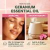 imageKUKKA essential oils 100 Pure ampamp Natural Peppermint Oil for Skin Hair Diffuser ampamp Soap Making DIY4 Fl Oz118 mlRose Geranium