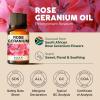imageKukka Rose Geranium Essential Oil for Skin Diffuser  034 Fl Oz  100 Pure Natural Sweet Floral Scent for Aromatherapy ampamp Soap Making Scent DIY