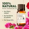 imageKukka Rose Geranium Essential Oil for Skin Diffuser  034 Fl Oz  100 Pure Natural Sweet Floral Scent for Aromatherapy ampamp Soap Making Scent DIY