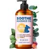 imageKukka Sore Muscle Massage Oil for Massage Therapy  34 Fl Oz  100 Pure Natural Eucalyptus ampamp Roman Chamomile Relaxing Body ampamp Face Oil for Sore Muscles Spa ampamp Yoga Light WeightSoothe