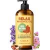 imageKukka Sore Muscle Massage Oil for Massage Therapy  34 Fl Oz  100 Pure Natural Eucalyptus ampamp Roman Chamomile Relaxing Body ampamp Face Oil for Sore Muscles Spa ampamp Yoga Light WeightRelax