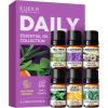 imageDaily Essential Oils 6Pack for Diffusers Aromatherapy Gift Set with Peppermint Tea Tree Eucalyptus Lavender Orange ampamp Lemongrass 6x5mLDaily Essential oil set