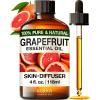 imageKUKKA essential oils 100 Pure ampamp Natural Peppermint Oil for Skin Hair Diffuser ampamp Soap Making DIY4 Fl Oz118 mlGrapefruit
