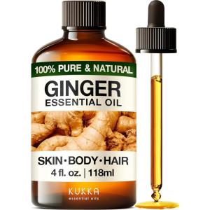 imageKUKKA essential oils 100 Pure ampamp Natural Peppermint Oil for Skin Hair Diffuser ampamp Soap Making DIY4 Fl Oz118 mlGinger