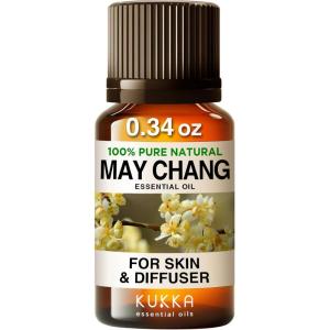imageKukka May Chang Essential Oil for Skin ampamp Difuser  100 Pure Natural Litsea Cubeba Essential Oil for Aromatherapy DIY ampamp Soap Making Scent  Herbaceous Citrusy ampamp Fresh 034 Fl Oz