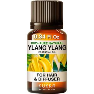 imageKukka YlangYlang Essential Oil for Skin Hair ampamp Diffuser  034 Fl Oz  100 Pure Natural Floral Scent for AromatherapyBath Bomb ampamp Soap Making Scent DIY