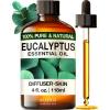 imageKukka Basil Essential Oil for Diffusers  4 Fl Oz  100 Pure Natural Basil Oil for Skin ampamp Aromatherapy Scent Massage Candles ampamp Soaps Making ScentEucalyptus