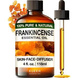 imageKukka Basil Essential Oil for Diffusers  4 Fl Oz  100 Pure Natural Basil Oil for Skin ampamp Aromatherapy Scent Massage Candles ampamp Soaps Making ScentFrankincense