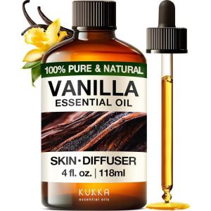 imageKukka Basil Essential Oil for Diffusers  4 Fl Oz  100 Pure Natural Basil Oil for Skin ampamp Aromatherapy Scent Massage Candles ampamp Soaps Making ScentVanilla
