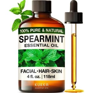 imageKukka Basil Essential Oil for Diffusers  4 Fl Oz  100 Pure Natural Basil Oil for Skin ampamp Aromatherapy Scent Massage Candles ampamp Soaps Making ScentSpearmint
