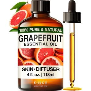 imageKukka Basil Essential Oil for Diffusers  4 Fl Oz  100 Pure Natural Basil Oil for Skin ampamp Aromatherapy Scent Massage Candles ampamp Soaps Making ScentGrapefruit