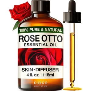imageKukka Basil Essential Oil for Diffusers  4 Fl Oz  100 Pure Natural Basil Oil for Skin ampamp Aromatherapy Scent Massage Candles ampamp Soaps Making ScentRose Otto