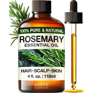 imageKukka Basil Essential Oil for Diffusers  4 Fl Oz  100 Pure Natural Basil Oil for Skin ampamp Aromatherapy Scent Massage Candles ampamp Soaps Making ScentRosemary
