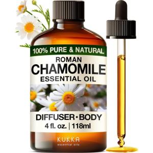 imageKukka Basil Essential Oil for Diffusers  4 Fl Oz  100 Pure Natural Basil Oil for Skin ampamp Aromatherapy Scent Massage Candles ampamp Soaps Making ScentRoman Chamomile