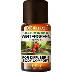imageKukka Wintergreen Essential Oil for Body Comfort ampamp Diffuser  034 Fl Oz  100 Pure Natural Fresh Minty ampamp Crisp Scent for Aromatherapy ampamp Soap Making Scent DIY